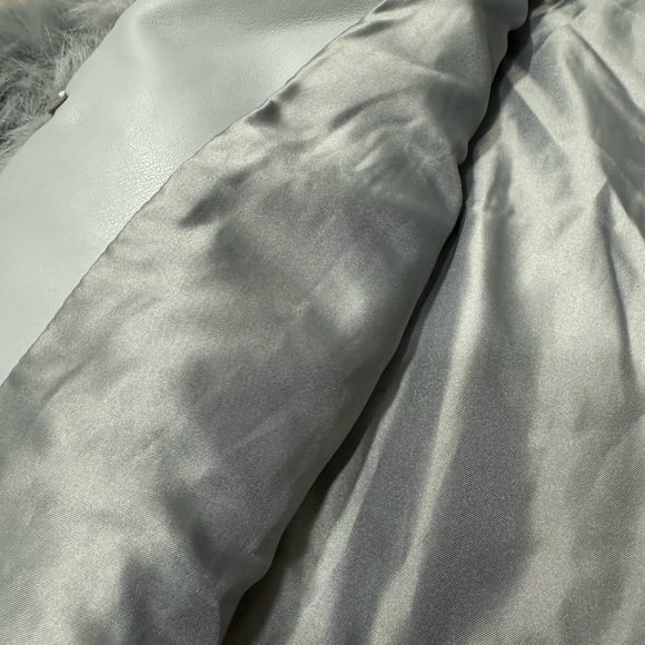 Avec Les Filles Faux Fur Crop Jacket Gray - Picture 10 of 16